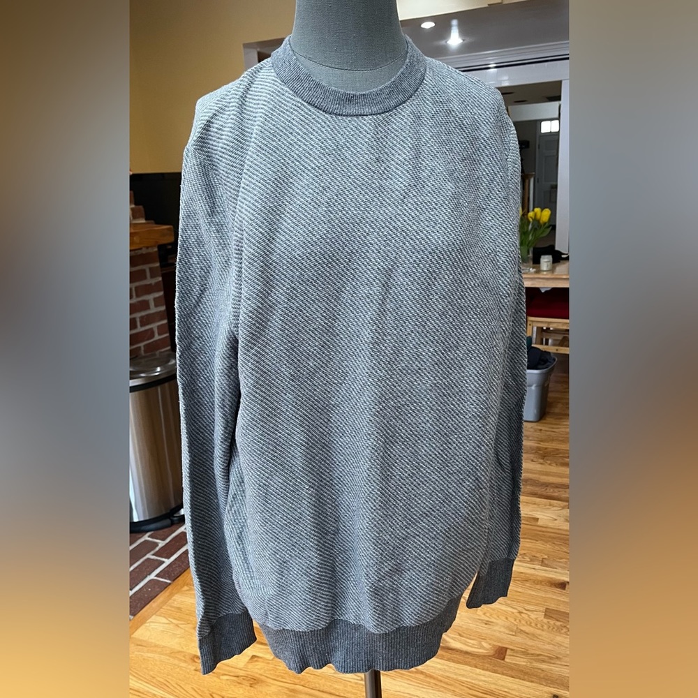 Men’s gray strip Frederik Anderson Copenhagen sweater